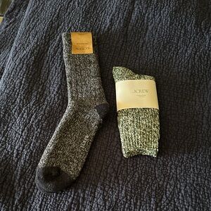 J. Crew women’s navy and Olive Knit Socks